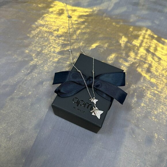 APM Monaco Sterling Silver Silver Lock Necklace - Picture 2 of 5